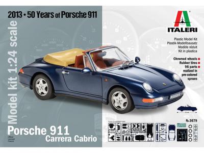 3679 Italeri Porsche 911 Carrera Cabrio