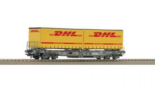 67528 Roco Container draagwagen Hupac DHL