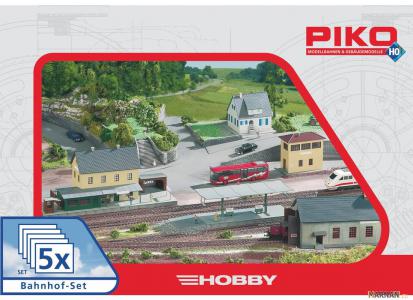 61923 Piko 5-delige set bouwpakketten Station