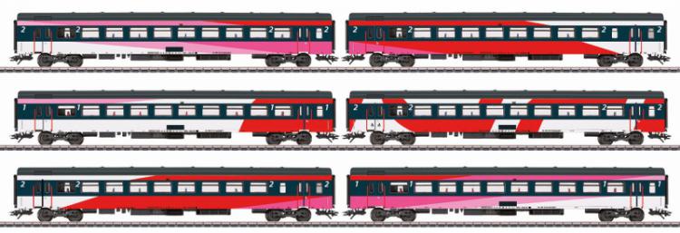 42648 Marklin IC-sneltreinrijtuigset ICRm FYRA 6-delig