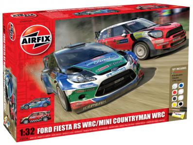 50154 Airfix Bouwpakket Ford Fiesta vs Mini Cooper compleet met verf en lijm