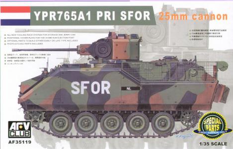 35119 AFV Club YPR765A1 PRI SFOR 25mm cannon Tank NEDERLAND