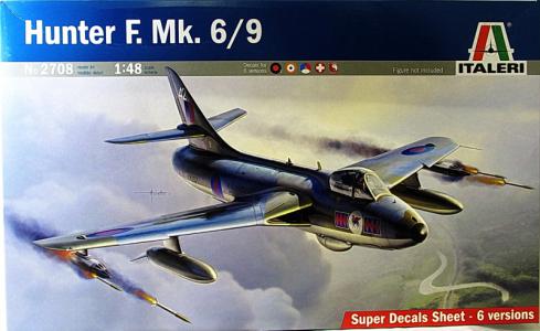 2708 Italeri Vliegtuig Hunter F. Mk. 6/9