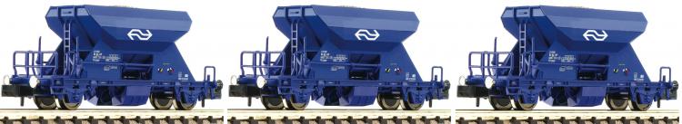 822913 Fleischmann N 3-delige set NS Grindwagens
