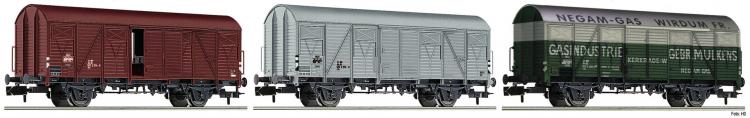 831603 Fleischmann N 3-delige set NS goederenwagens