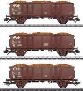 46019 Marklin 3-delige NS Set hogeboordwagens