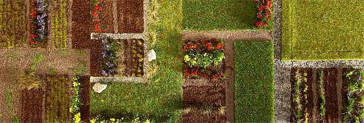 180478 Faller Premium Landschaps segment Volkstuin