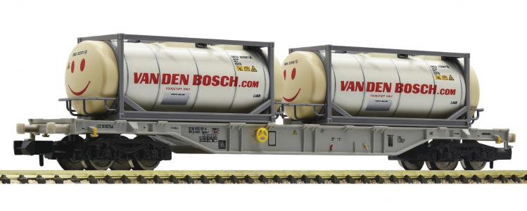 825211 Fleischmann N Containerdraagwagen met twee tankcontainers AAE Van den Bosch 