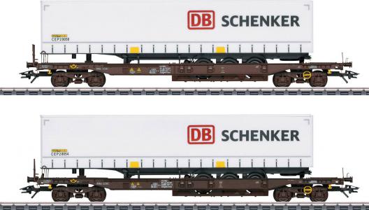47110 Marklin Set diepladers "DB Schenker" Rail Cargo Austria