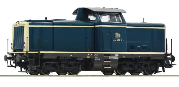 52539 Roco Diesellocomotief DB BR 212 064-0 Oceaanblauw Beige DCC Sound