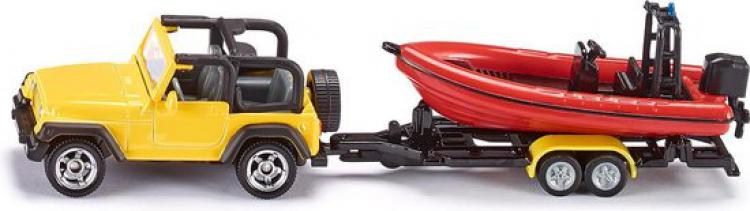 1658 Siku Jeep met boot