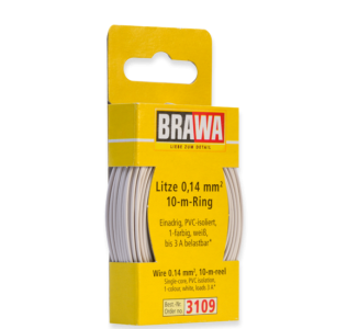 3109 Brawa draad Wit 0,14 MM² 10 meter
