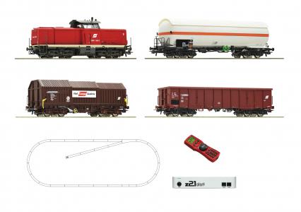 51322 Roco Startset z21 Digitaal Diesellocomotief Rh 2048 met goederentrein ÖBB