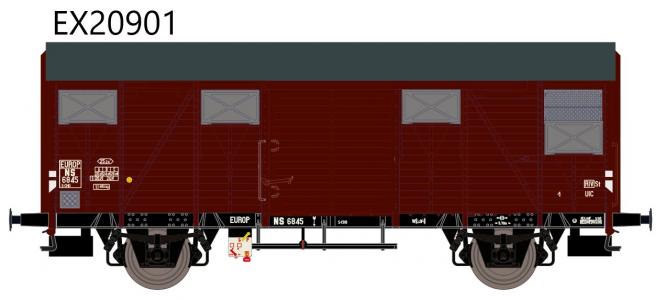 20901 Exact-Train NS S-SHO EUROP met aluminium Luchtroosters Nr. 6845 tijdperk III