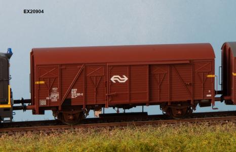 20904 Exact-Train NS Gs-t 1430 Van G&L met bruine Luchtrooster Nr. 1220 581-6 tijdperk IV