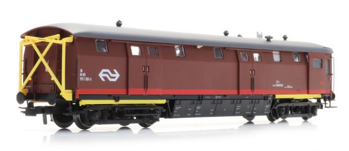 20.249.03 Artitec Ongevallenwagen NS 505-3 bruin NS-logo depot Eindhoven tijdperk IV