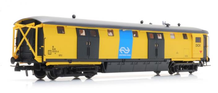 20.249.05 Artitec Ongevallenwagen NS 511-0 geel "Dick" NS-logo depot Zwolle tijdperk V