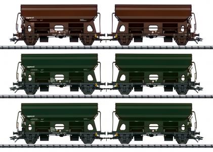24169 Trix 6-delige set zwenkdakwagens van Agrorail CZ Railco