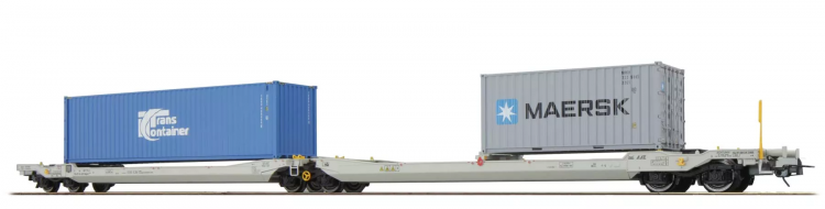 36547 ESU Pullman AAE NL Taschenwagen Bauart Sdggmrs TRANS CONTAINER - MAERSK