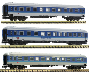 817602/-802/-902 Fleischmann N 3-delige set InterRegio rijtuigen DB met sluitverlichting