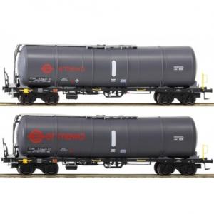 96210017 Igra Model 2 delige set tankwagens Zacns 88 Ermewa rood logo