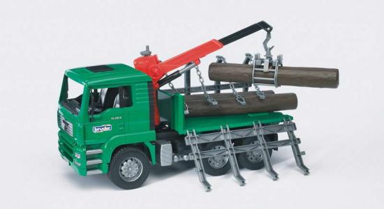 02769 Bruder MAN TGA Houttransporter met boomstammen 1:16